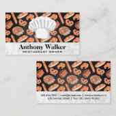 Chef Hat | Pretzels en brood Visitekaartje (Voorkant / Achterkant)