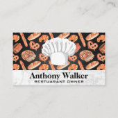 Chef Hat | Pretzels en brood Visitekaartje (Voorkant)