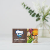 Chef Hat | verse producten Visitekaartje (Staand voorkant)