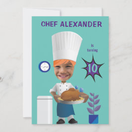 Chef Head in Hole 🎉 Funny Cook Verjaardag Kaart
