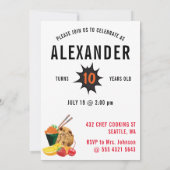 Chef Head in Hole 🎉 Funny Cook Verjaardag Kaart (Achterkant)