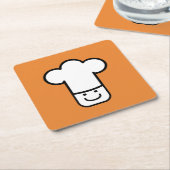 Chef Head Kartonnen Onderzetters (Schuin)
