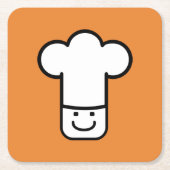 Chef Head Kartonnen Onderzetters (Voorkant)