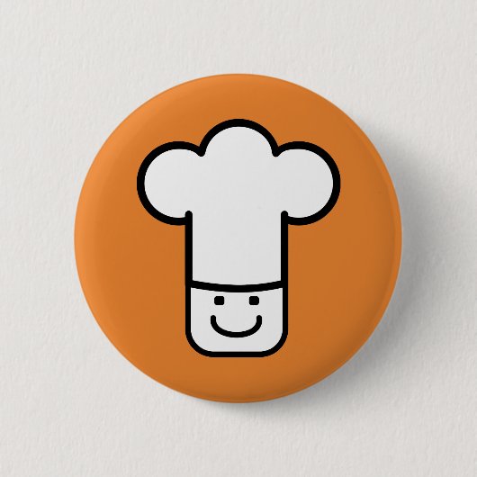 Chef Head Ronde Button 5,7 Cm (Voorkant)
