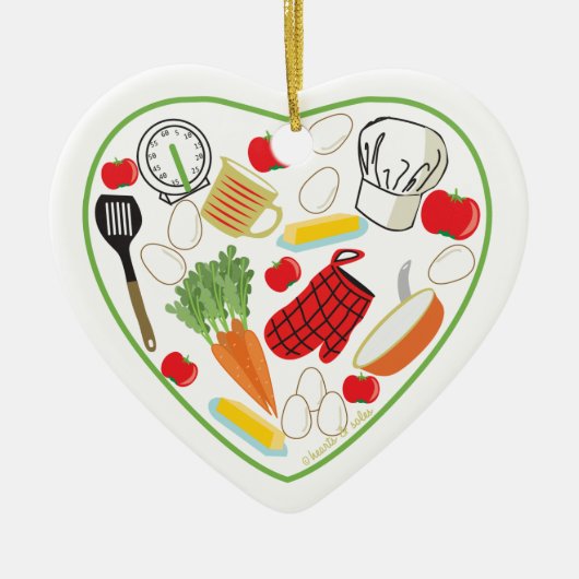 Chef Heart Ornament (Voorkant)