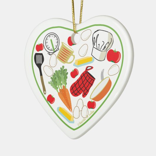 Chef Heart Ornament (Links)
