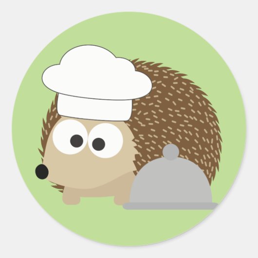 Chef Hedegel Ronde Sticker (Voorkant)