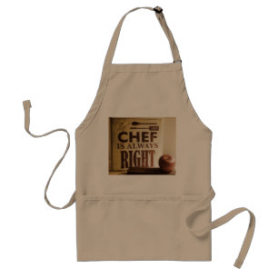 Chef heeft gelijk met kaneel en appel standaard schort