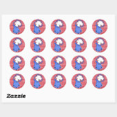 Chef Hippo- Hippolicious Ronde Sticker (Vel)