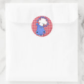 Chef Hippo- Hippolicious Ronde Sticker (Tas)