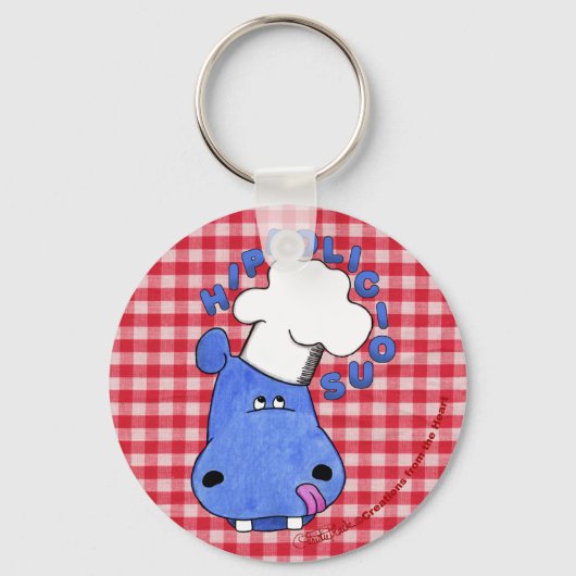 Chef Hippo- Hippolicious Sleutelhanger (Voorkant)