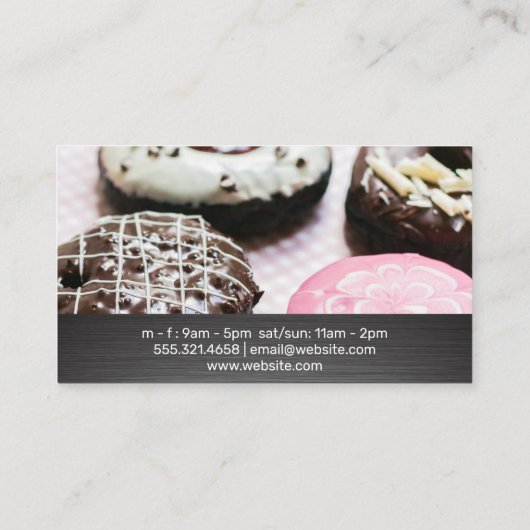 Chef Hoed Deegroller en Garde | Donuts Klantenkaartje (Achterkant)