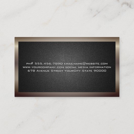 Chef Hoed en Spatels | Koken Logo Visitekaartje (Achterkant)