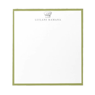 Chef Hoed Logo Peper Groen Frame Notitieblok