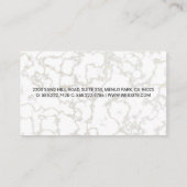 Chef Hoed Oranje | Marmeren Achtergrond Visitekaartje (Achterkant)