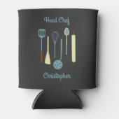 Chef hoofd Gepersonaliseerd Blikjeskoeler (Voorkant)