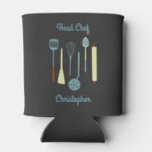 Chef hoofd Gepersonaliseerd Blikjeskoeler (Achterkant)