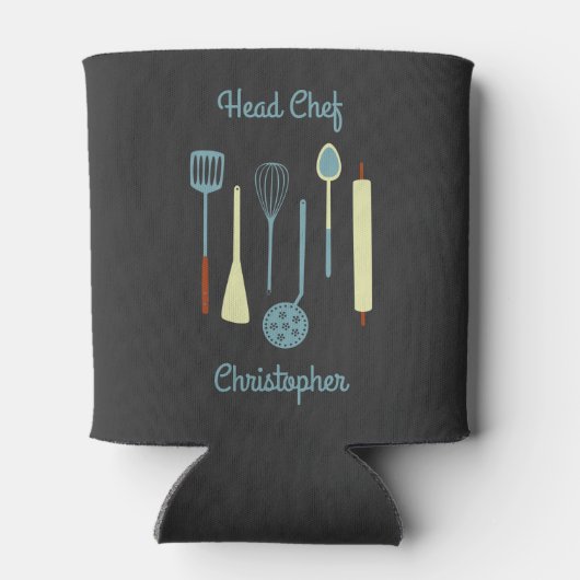 Chef hoofd Gepersonaliseerd Blikjeskoeler (Achterkant)