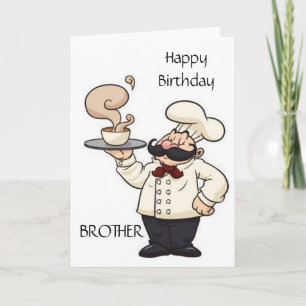 CHEF HUMOR *BROTHER* OP UW BIRTHDAAGSE KAART