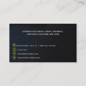 Chef I Catering Modern Professional Visitekaartje (Achterkant)