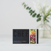 Chef I Catering Modern Professional Visitekaartje (Staand voorkant)