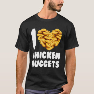 Chef - Ik hou van Chicken Nuggets Cute Foodie Funn T-shirt