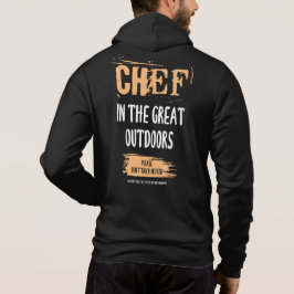 Chef in de grote buitenlucht. Cook Gift Idea. Hoodie