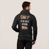 Chef in de grote buitenlucht. Cook Gift Idea. Hoodie (Achterkant volledig)