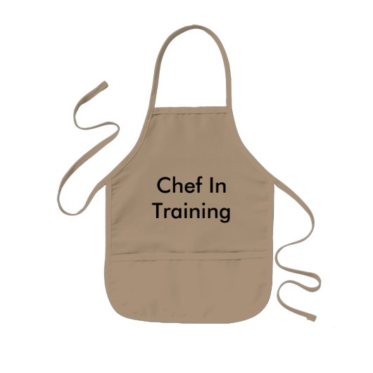 Chef in de opleiding van kinderpron kinder schort (Voorkant)