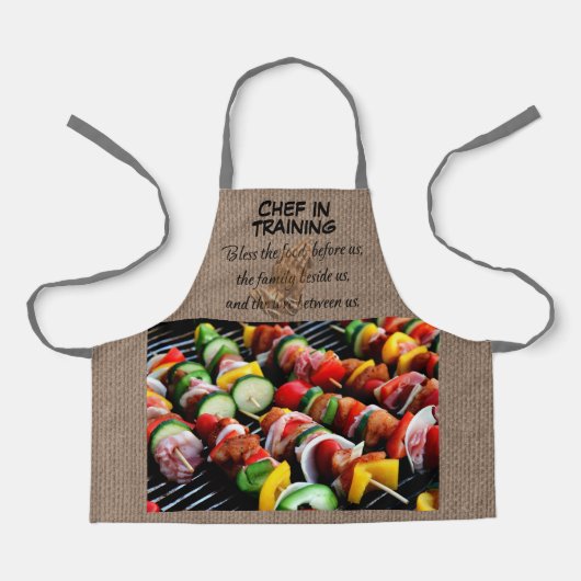 CHEF IN OPLEIDING All-Over Print Apron Schort (Voorkant)