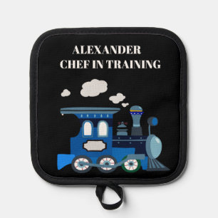 Chef in Opleiding Blauw en Zwart Pannenlap