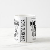 Chef in Restaurant niet op Cartoon Koffiemok (Center)