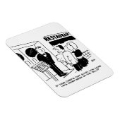 Chef in Restaurant niet op Cartoon Magneet (Rechterzijde)