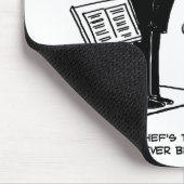 Chef in Restaurant niet op Cartoon Muismat (Hoek)