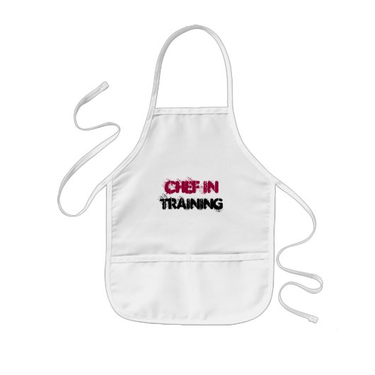 CHEF IN TRAINING babybib Kinder Schort (Voorkant)