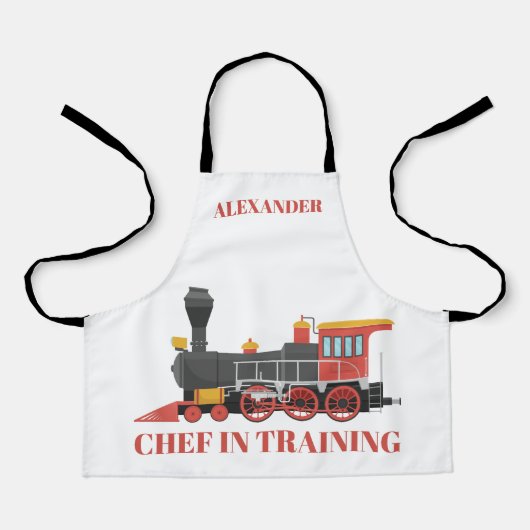 Chef in training Personaliseer Kinderen Apron Schort (Voorkant)