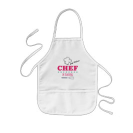 Chef in training Roze Kinder Schort