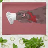 Chef Irish Red Setter Dog voor Hondenliefhebbers Theedoek (Gevouwen)