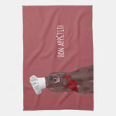 Chef Irish Red Setter Dog voor Hondenliefhebbers Theedoek (Verticaal)