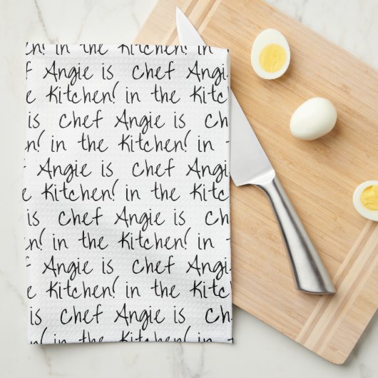 Chef is in de keukenhanddoek (Quarter Fold)