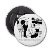 Chef is niet op Cartoon geweest. Chef's zak Button Flesopener (Voorkant)