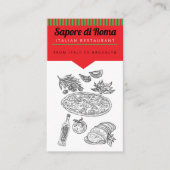 Chef Italiaans Fijn Dining Restaurant Visitekaartje (Voorkant)