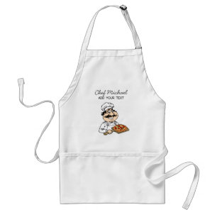 Chef Italiaans Pizzeria Pizza Keuken of Restaurant Standaard Schort