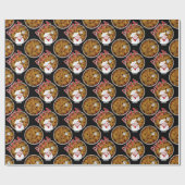 Chef Italiano Pizza, Black-Gift Wrap Cadeaupapier (Vlak)