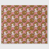 Chef Italiano Pizza, geborduurde 02-Gift Wrap Cadeaupapier (Vlak)