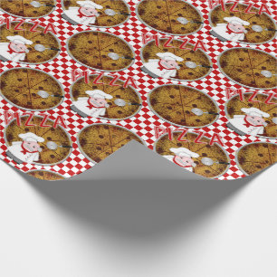 Chef Italiano Pizza, geborduurde 02-Gift Wrap Cadeaupapier