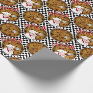 Chef Italiano Pizza, geborduurde 03-Gift Wrap Cadeaupapier