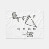 Chef Jacket Chef Costume Cook Cooking Funny Chef G Fleece Deken (Voorkant (Horizontaal))