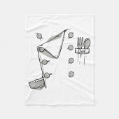 Chef Jacket Chef Costume Cook Cooking Funny Chef G Fleece Deken (Voorkant)