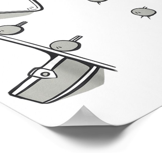 Chef Jacket Chef Costume Cook Cooking Funny Chef G Poster (Hoek)